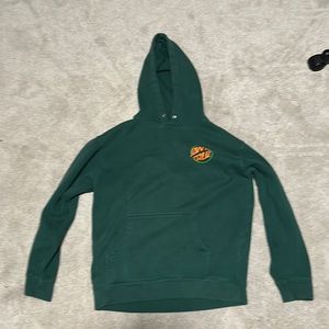 Santa cruise medium green sweatshirt